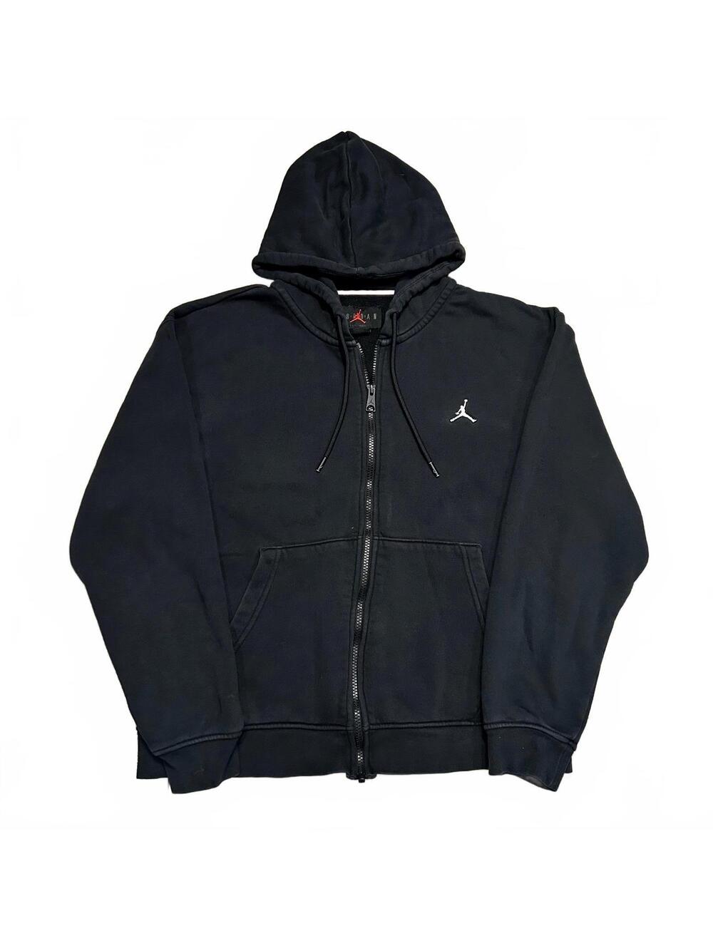 Jordan Brand Jumpman Full-Zip Fleece Hoodie Black Size M Est. 1985 Streetwear